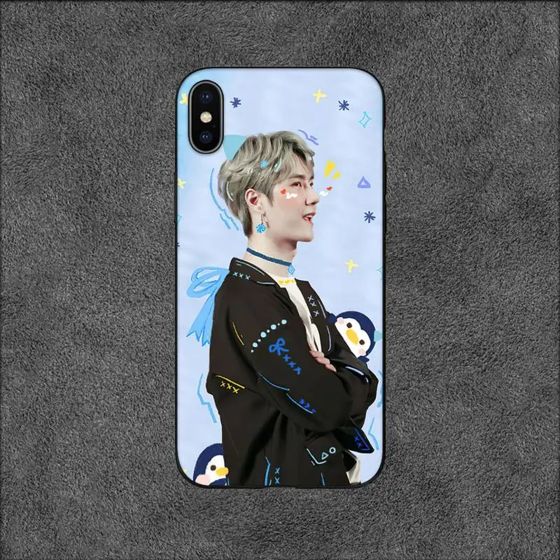 Милый чехол для телефона Wang Yi Bo со звездами iPhone 11 12 Mini 13 Pro XS Max X 8 7 6s Plus 5 SE XR |