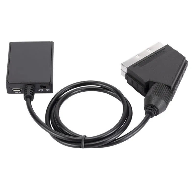 1080P HD вход для Scart выход видео аудио преобразователь адаптер PS3/4 TV DVD Set-top Box