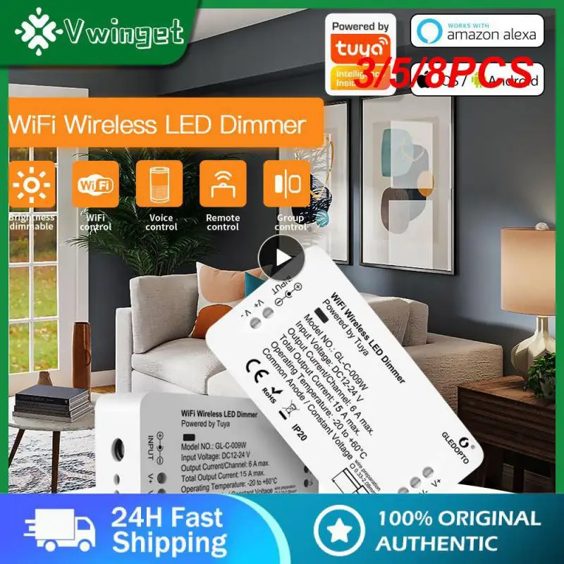 

3/5/8PCS App Control Wireless Led Dimmer Controller Tuya Strip Light Switch Brightness Adjustable Wifi Rgb Dimmable