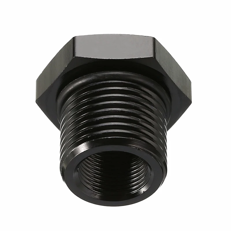 

5/8-24 to 3/4-16 Black Automotive Alumium Oil Filter Adapter