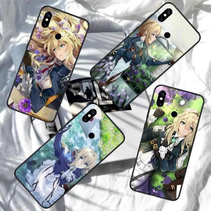 

Violet Evergarden Anime Phone Case For Xiaomi Redmi note 7 8 9 11 i t s 10 A poco f3 x3 pro lite funda shell coque cover