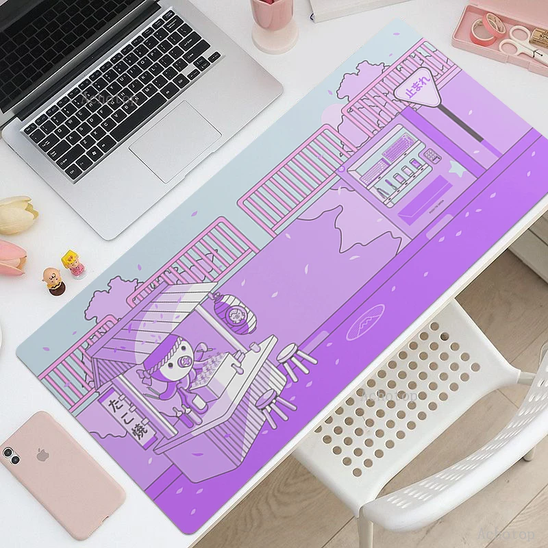 anime large mouse pad rubber keyboard mousepas cartoon octopus kawaii gaming mouse pad desk mat for laptop gamer pad carpet free global shipping