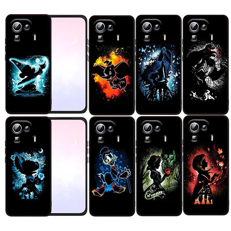 

Disney Mickey Stitch Princess Phone Case For Xiaomi Mi 12T 12S 12X 12 11 11T 11i 10T 10 9 Pro Lite Ultra 5G Funda Black Cover
