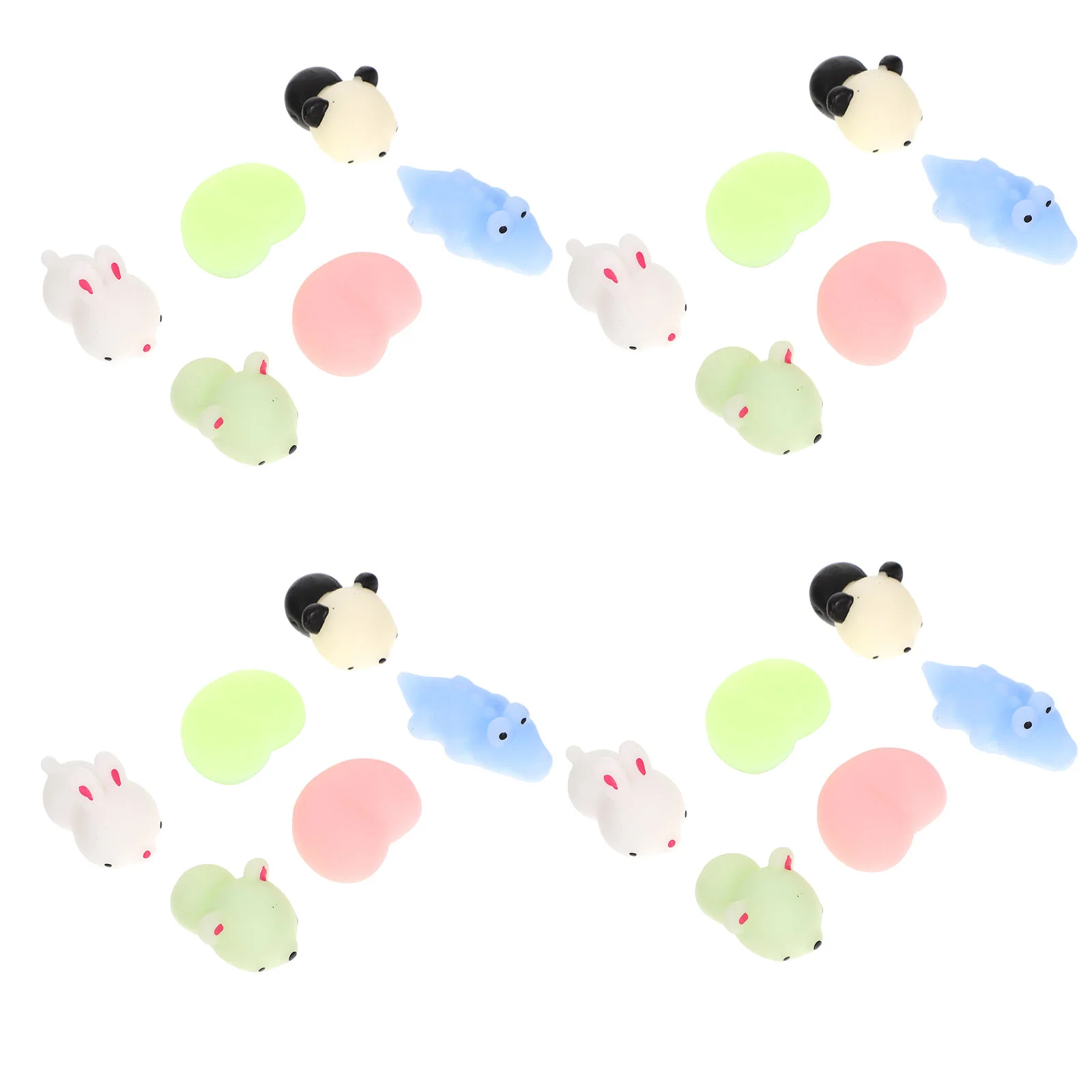 

24Pcs Cartoon Tricky Hand Pinching Portable Stress Relief Toys Sensory Toys Pinching Toys for Indoor Pocket