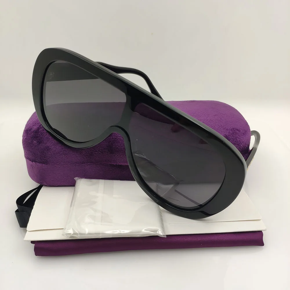 

Sale New 2023 Trendy Acetate Top Quality Sunglasses Brand Designer Man For Women Black New Irregular Sun Glasses Woman UV400