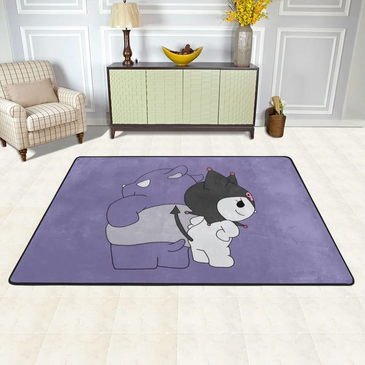 Противоскользящие кухонные ковры Sanrio Kuromi и Baku ковер для дома гостиной спальни