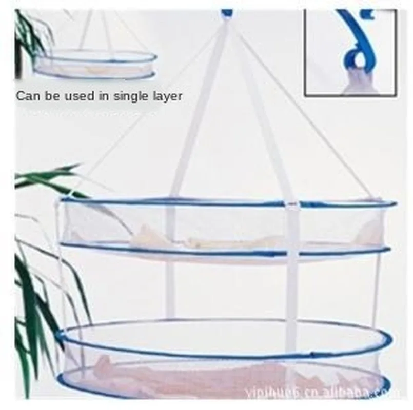 

High Quality Removable Double-Layer Air the Clothe Basket Folding Bra Drying Clothes Net Closed Air the Clothe Net
