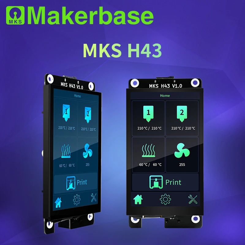 Makerbase MKS H43 V1.0 умный контроллер дисплея запчасти для 3D-принтера 4 3 дюймов IPS LCD 800*480 HD