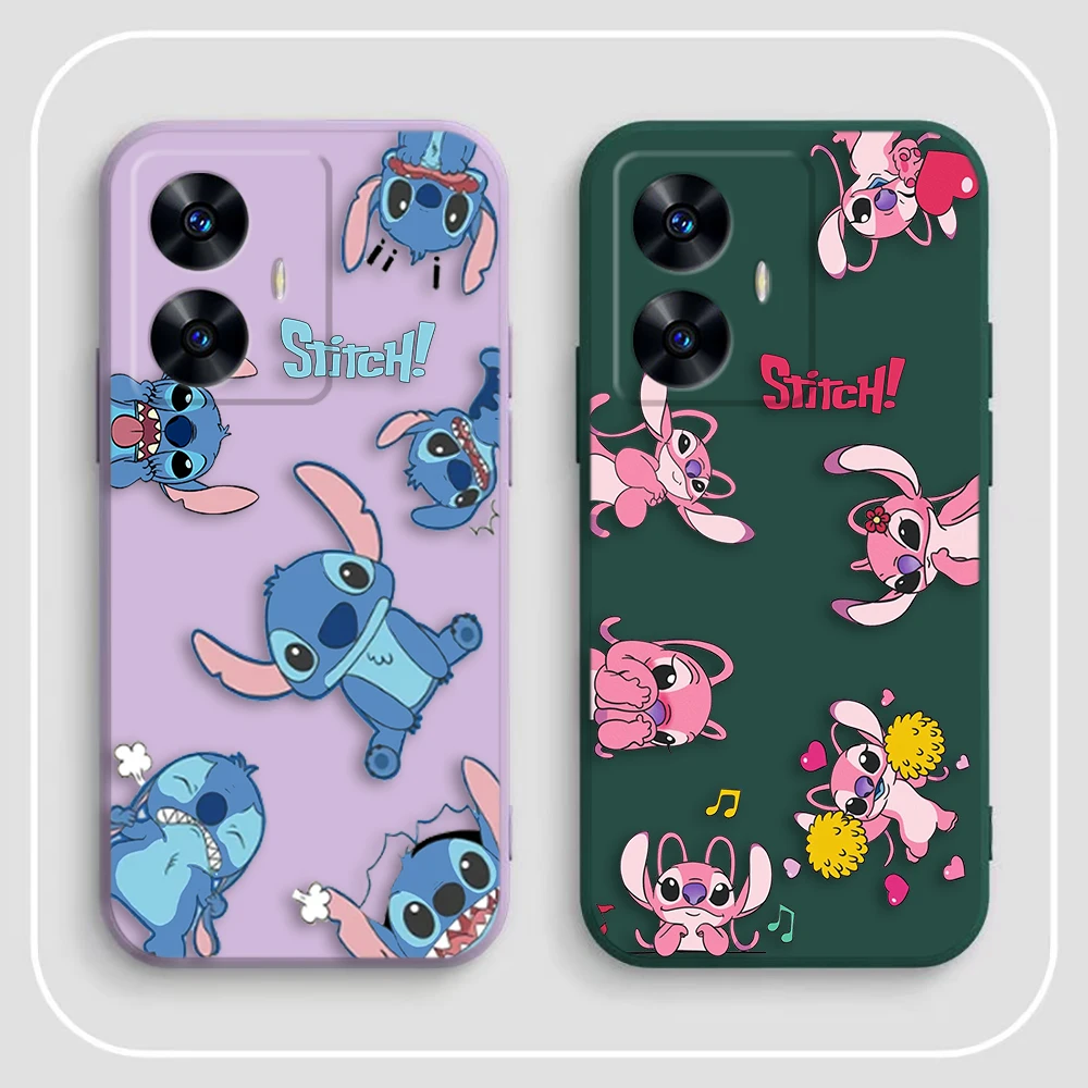 Чехол Naughty Koala Stitch Angel для Realme C65 C63 C53 C35 C55 C33 C30 C21Y C20 C12 C11 GT 2 XT NARAO 20 30 50 Funda
