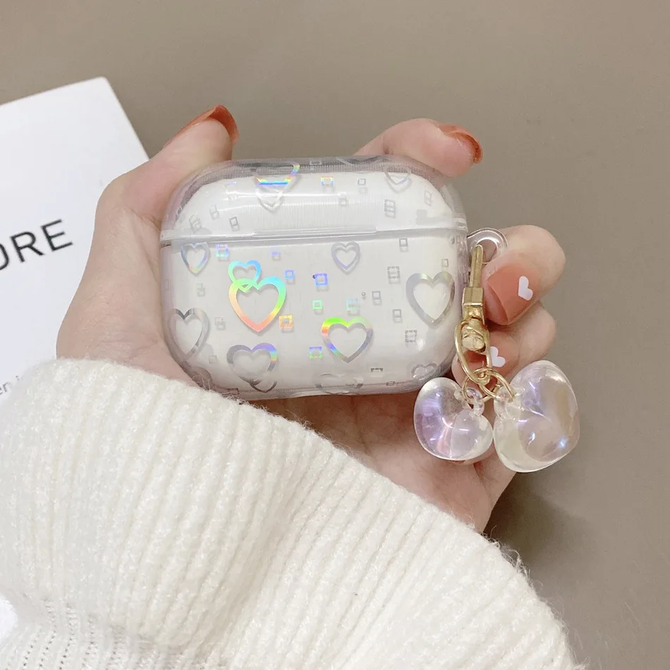 

Цветной прозрачный чехол для наушников airpods Pro / airpods 2, симпатичный силиконовый чехол для телефона airpod pro / air pods 3