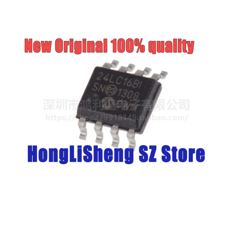 Набор схем 24LC16BT-I/SN 24LC16B-I/SN 24LC16 24LC16BI SOP8, 100% новый и оригинальный цвет, 10 шт./партия