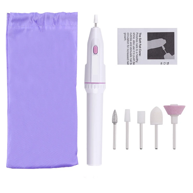 

Electric Nail Drill Machine Set Manicure Milling Cutter Set 5 In 1 Nail Files Drill Bits Nail Gel Polish Remover Drill Set Tools