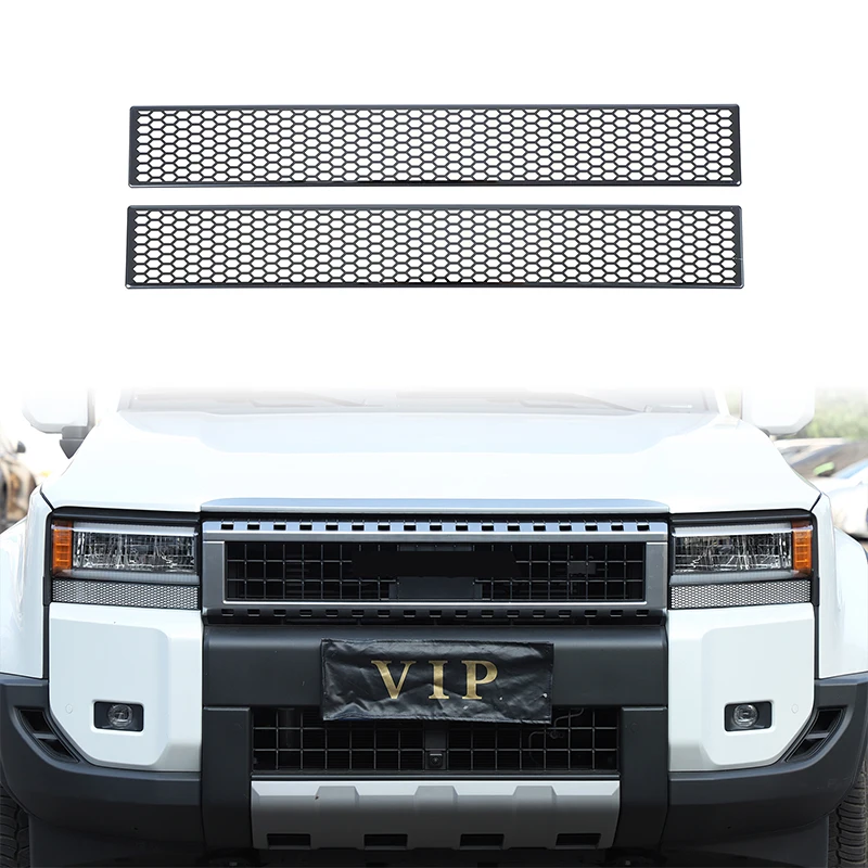 

Для Toyota Land Cruiser 250 Prado LC250 2024 2025 автомобильные специальные фары из нержавеющей стали, декоративная нашивка, автомобильные аксессуары