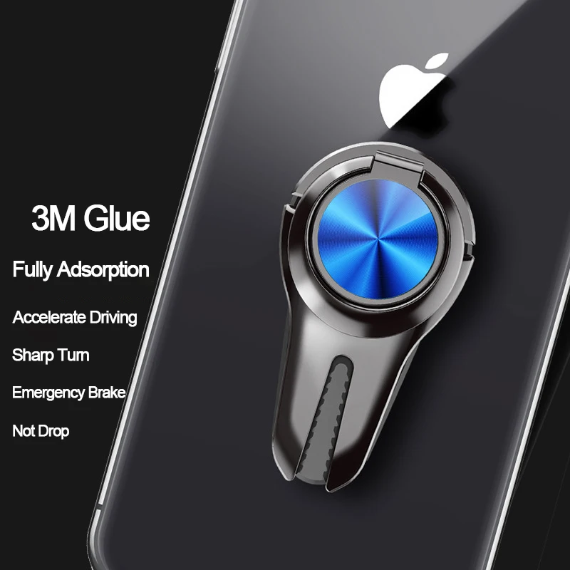 Автомобильный держатель-кольцо для телефона iPhone 11 Pro Xs Max X Samsung S20 S10 Huawei на палец