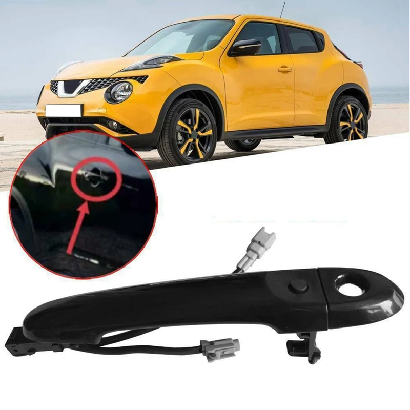 

82644-1FA5A Car Exterior Front O/S Driver Right Side Smart Door Handle Keyless Entry For Nissan Juke 2010-2019 Black