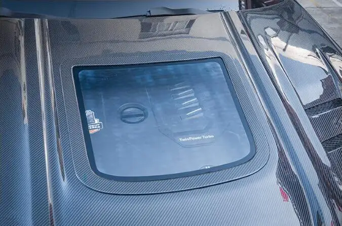 Капот из настоящего углеродного волокна для Land Rover Defender 110 90 2020 2021 2022 2023 Передняя