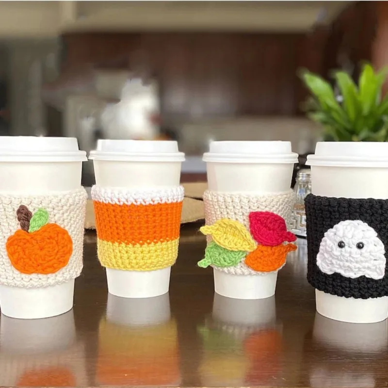 

Практичная тканая крышка от бутылки тыквенного вина, оранжевая крышка от бутылки, украшение для домашней вечеринки, обеденный стол, Домашняя вечеринка