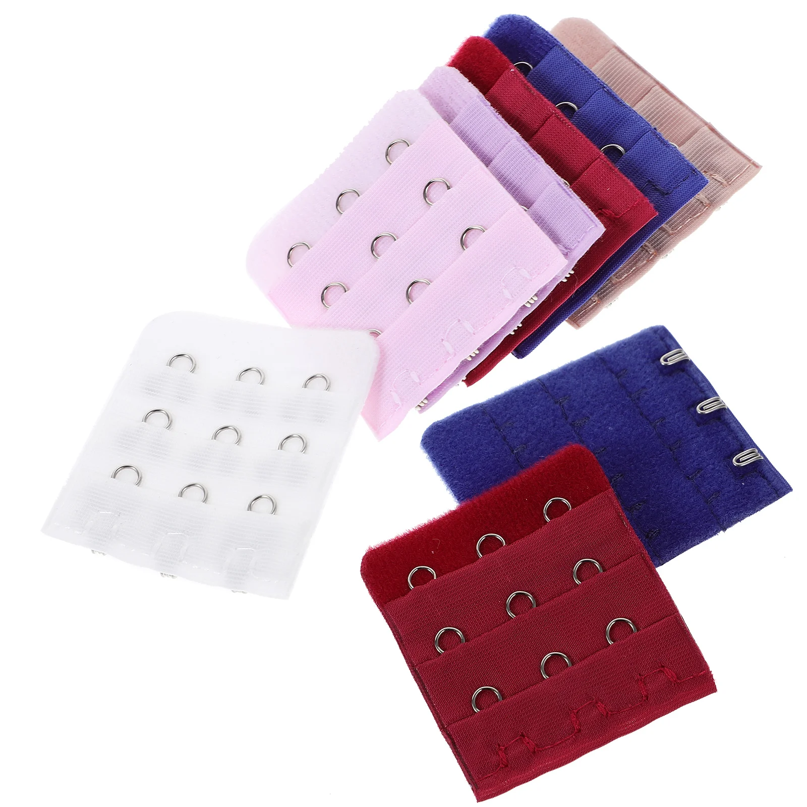 

Extender 3 Rows 3 Hooks Flexible Nylon Strap Extensions Hooks 10PC(Random Color)
