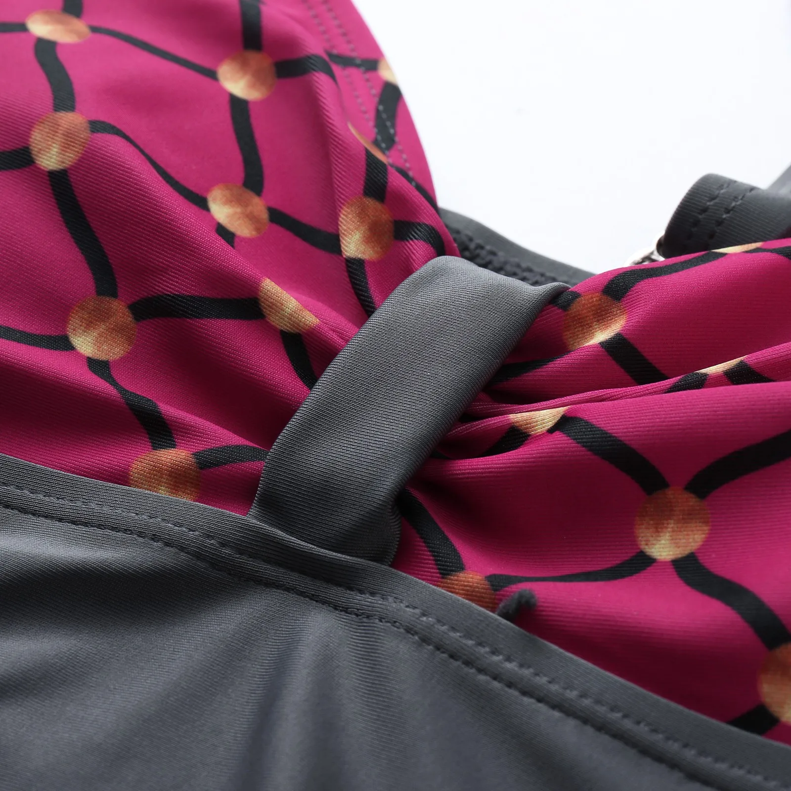 Купальник женский с треугольным принтом купальник из двух предметов танкини