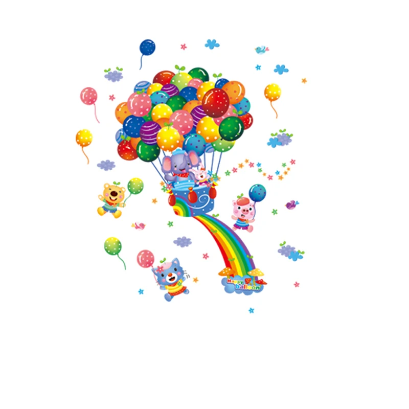 Воздушные шары Настенная Наклейка сделай сам динозавр животные роспись наклейки