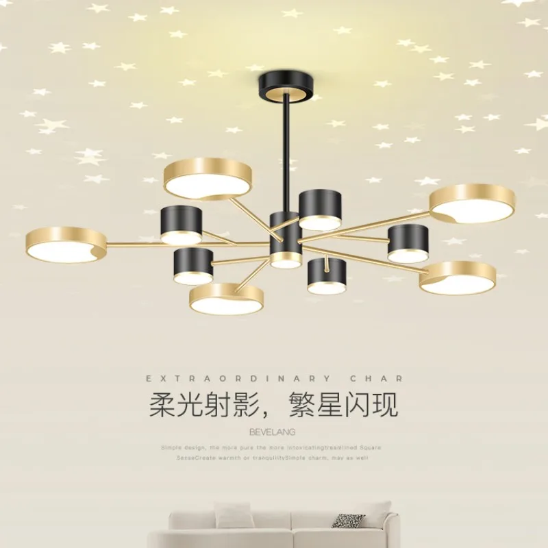 Роскошная люстра для гостиной в скандинавском стиле креативный красный