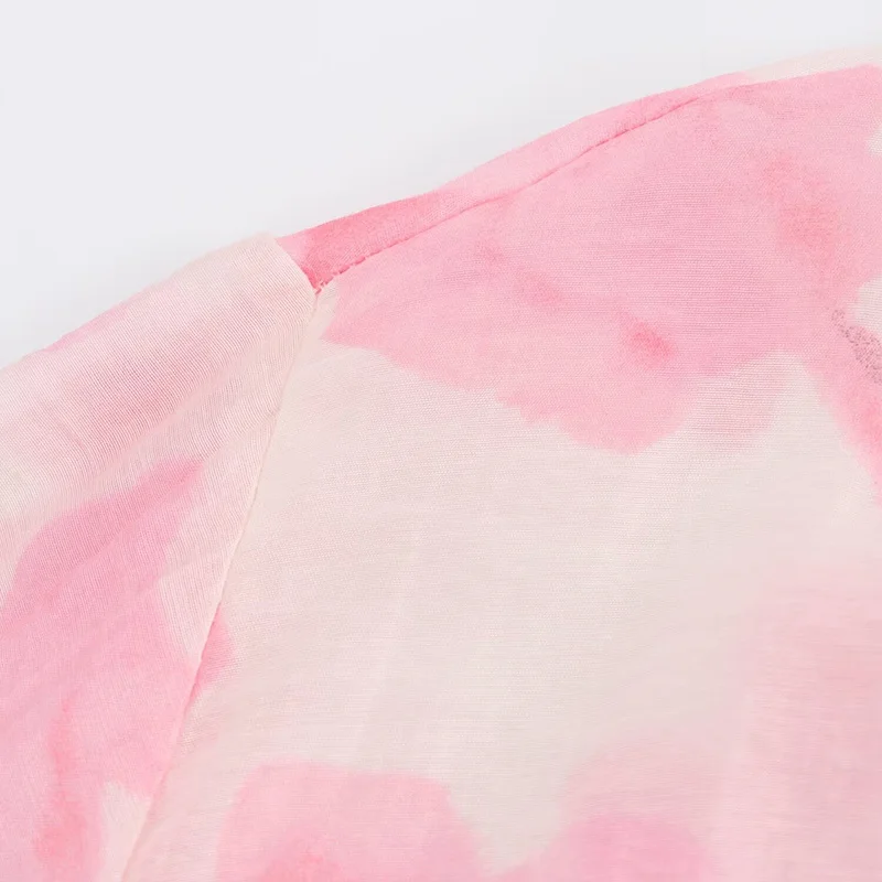 Женская однобортная блузка SIYANG с принтом винтажная лацканами и длинными