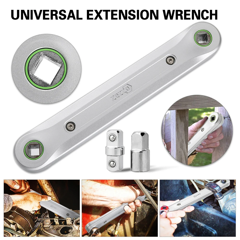 Universal Extension Wrench Automotive DIY 3/8