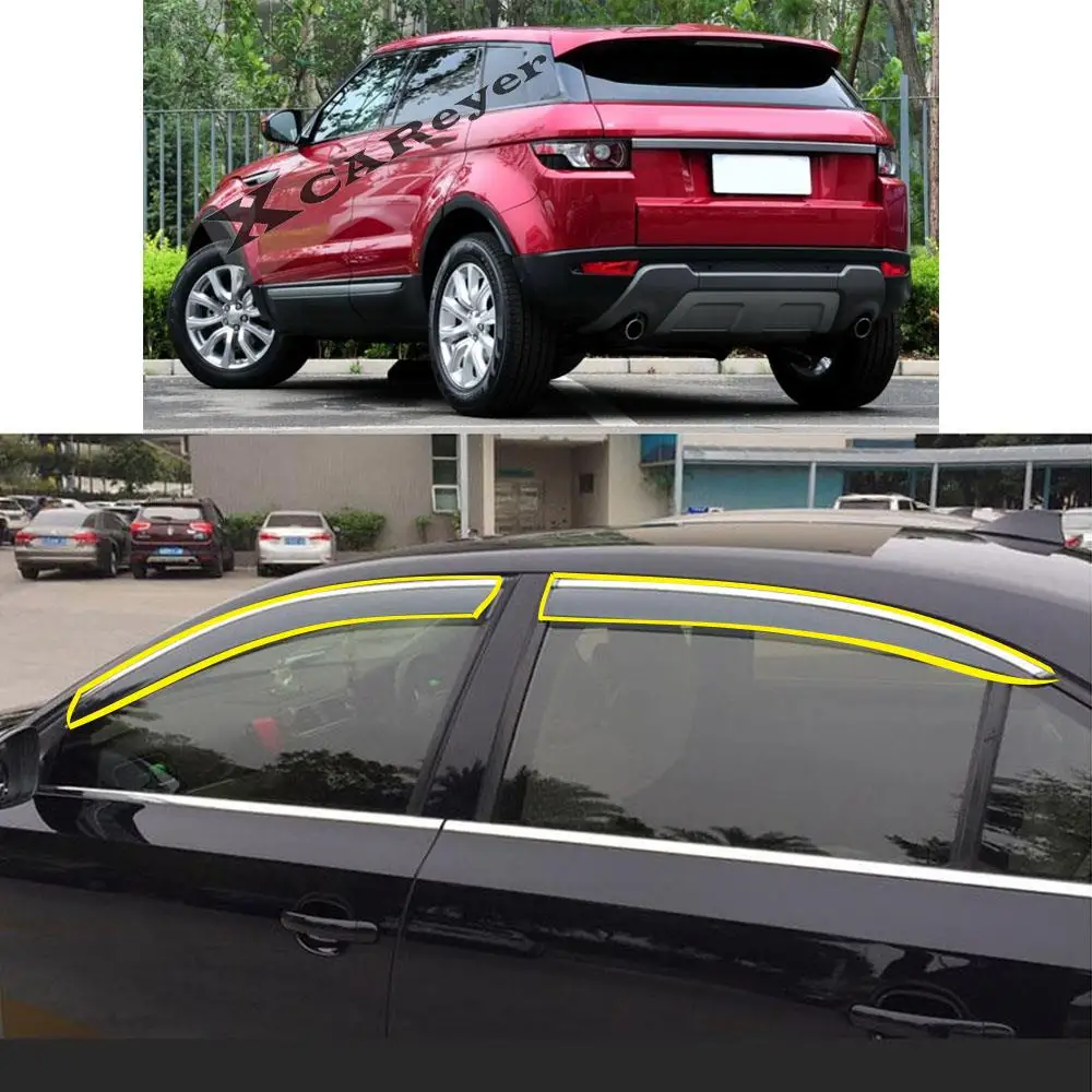 

Sticker Window Glass Wind Visor Rain/Sun Weather Guard Protector For LAND ROVER RANGE ROVER Evoque 2011-2019