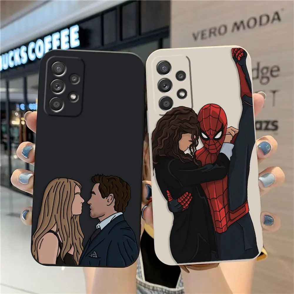 

Cartoon Spider-Man Funda Case For Samsung A91 A73 A72 A71 A53 A52 A51 A42 A33 A32 A23 A22 A12 A22S A02S AO3S 4G 5G Colour Case