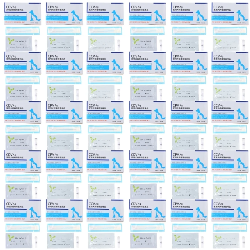 10 упаковок Dog Test CDV CPV CCV Точный тестер Быстрый тест для мониторинга здоровья собак