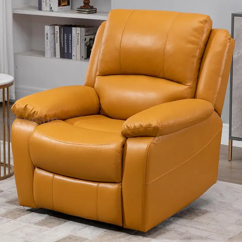 Современное массажное кресло для гостиной вращающееся кожаное отдыха