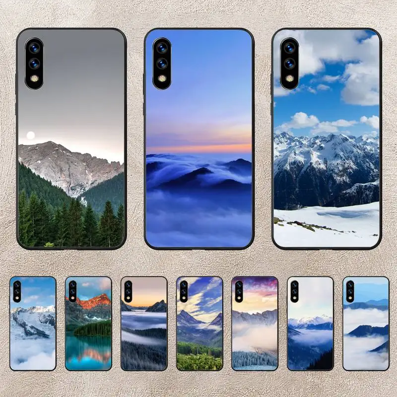 

Mountain Forest Cloud Clear Phone Case For Huawei P10 P20 P30 P50 Lite Pro P Smart Plus Cove Fundas