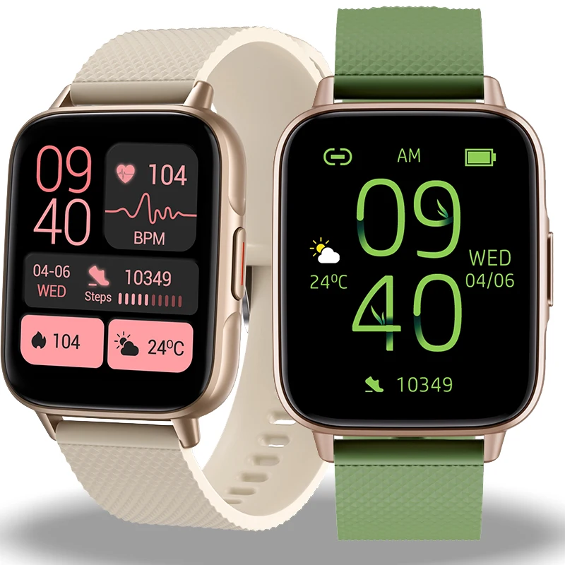 

2022 New Smart Watch Women 1.7 Inch Full Touch Screen Custom Dial Anwser Call Watches Men Waterproof Smartwatch For Android IOS