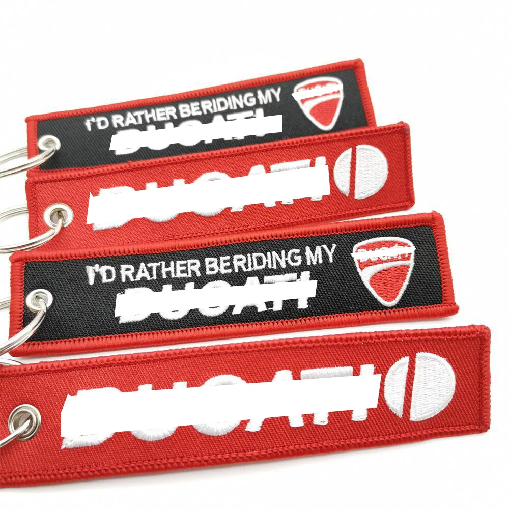 Брелок для ключей с вышивкой из полиэстера и мотоцикла подвесной путешествий