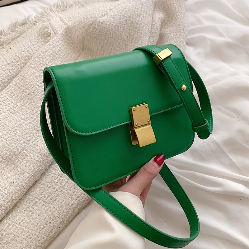 

Luxury Brand PU Leather Crossbody Flap Sling Bags For Women 2022 hit Spring Fashion Shoulder Bag Side Lady Handbags and Purses