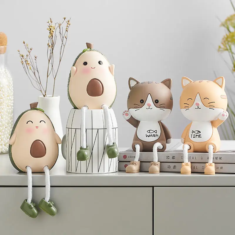 

Милые Мультяшные подвесные ножки в Корейском стиле, кукла для гостиной, крыльца, винного шкафа, книжного шкафа, настольные поделки, украшени...