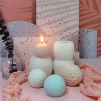 new ball shaped candle silicone molds diy round ball aromatherapy candle mould spherical pattern handmade candle making wax mold