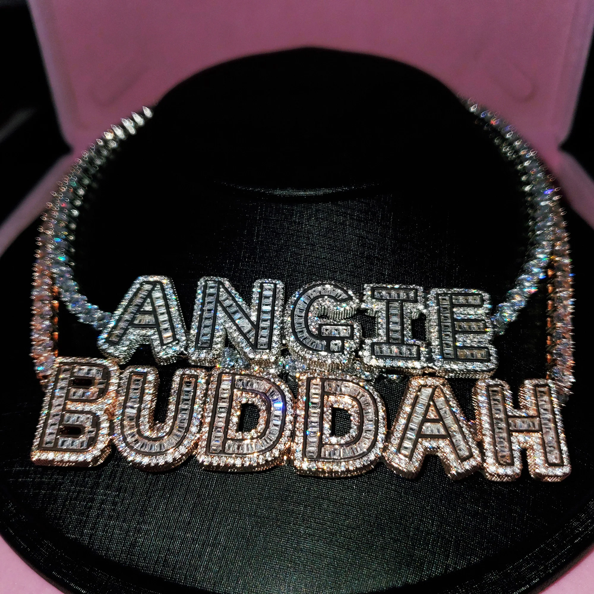 Personalised Nameplat Letters Choker Icy Tennis Chain Custom Name Necklace Birthday Gifts for Her Hot Trendy Accessories