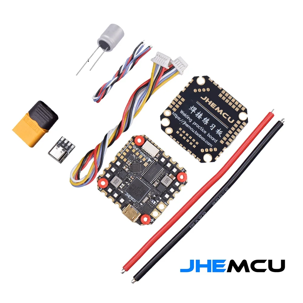 

JHEMCU GHF745AIO MPU6000 F745 Flight Controller BLHELI32 G071 40A / 50A 4in1 ESC 25.5X25.5mm 3-6S for FPV Freestyle Drones