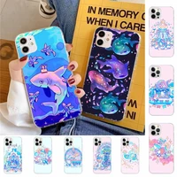 cute shark phone case for iphone 11 12 13 mini pro max 8 7 6 6s plus x 5 se 2020 xr xs case shell