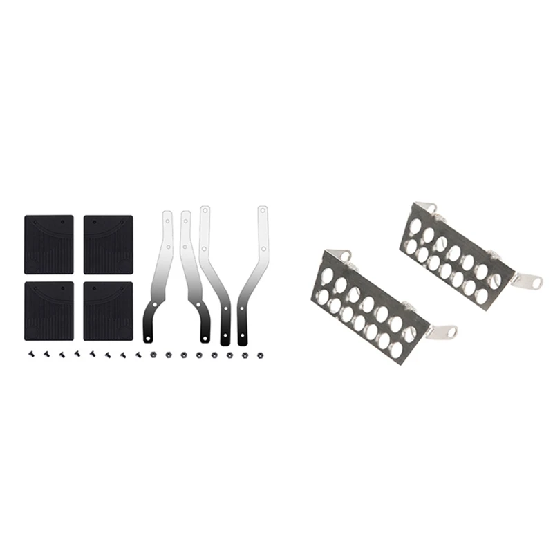 

1Set For MN86S MN86KS MN86 MN86K MN G500 Rubber Front & Rear Fenders Mud Flaps & 2Pcs Front & Rear Chassis Armor Plate