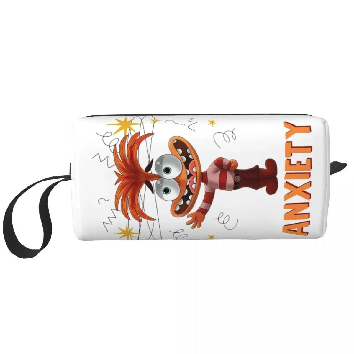 Внутри эмоций тревога косметичка на молнии с героями мультфильмов дорожная