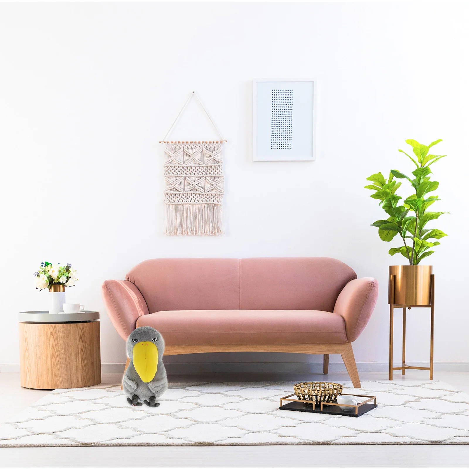 

Kyorochan Soft Toy Lovely Animal Throw Pillow Baby Bird Stuffed Household Toucan Velvet Sleeping Cushion