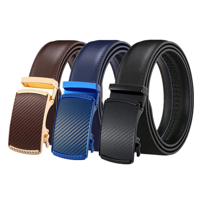 

Luxury Brand Designer Genuine Leather Belt For Men 3.5cm Width Mens Automatic Buckle Belts Fashion High Quality Cowhide Business