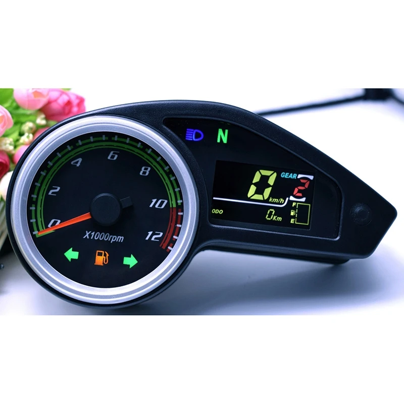 

Motorcycle Digital Instrument Colorful Screen LCD Odometer Speedometer Tachometer Gauges For Brazil CG Off-Road GY200