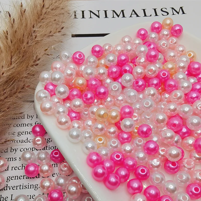 

6 mm Pearl Beads For DIY Earrings Necklace Hand String ABS Pearl Beads For Needlework Pendant Beads For Jewelry Making Wholesale