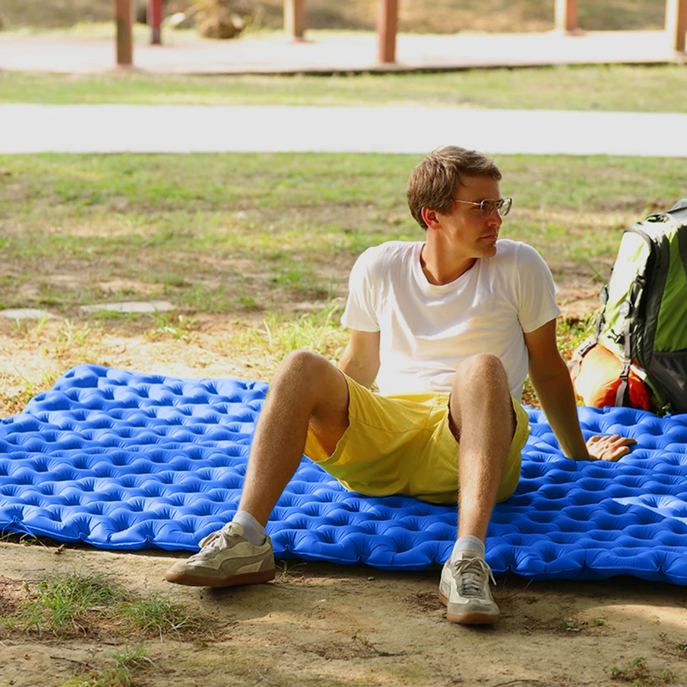 

Portable Thickened Inflatable Double Sleeping Mattress Camping Air Cushion Camping Picnic Equipment Waterproof Moisture-ProofMat