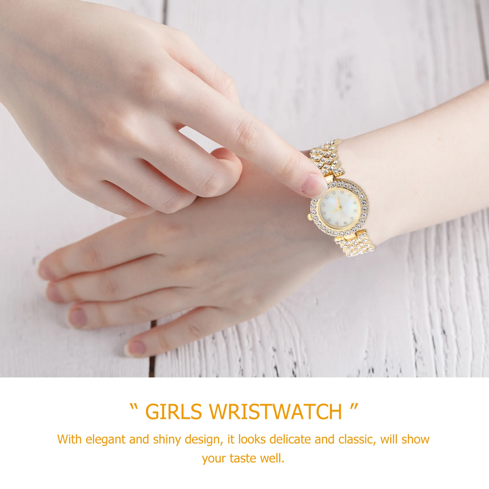 Женские часы золотые для женщин Прямая поставка золотой алмазный сплав обычное