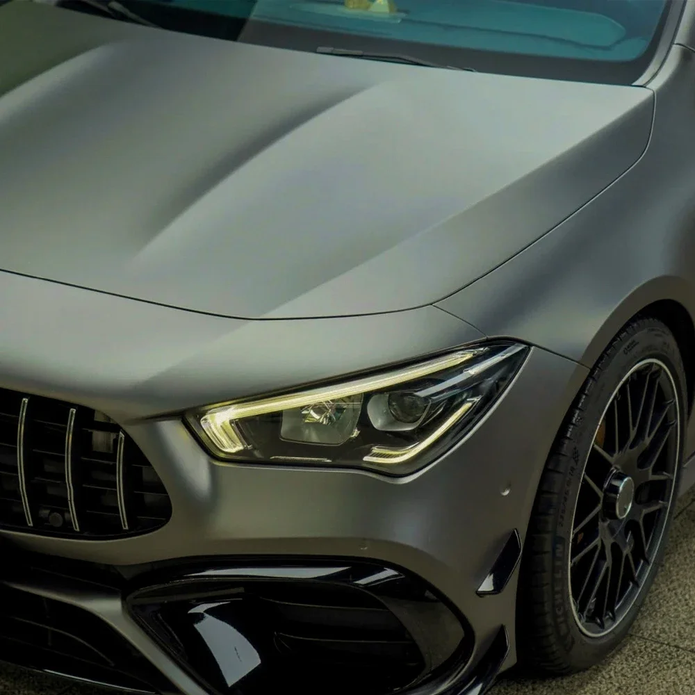 

Автомобильная наклейка, матовая гора, пепельно-серая упаковка, виниловая пленка, ПЭТ, без пузырьков, автомобильные аксессуары, автосамоклеящиеся наклейки