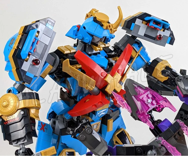 1003 шт. Shinobi Crystallized Nya's Samurai X Mech Crystal Dragon Warrior 60010 наборы строительных блоков